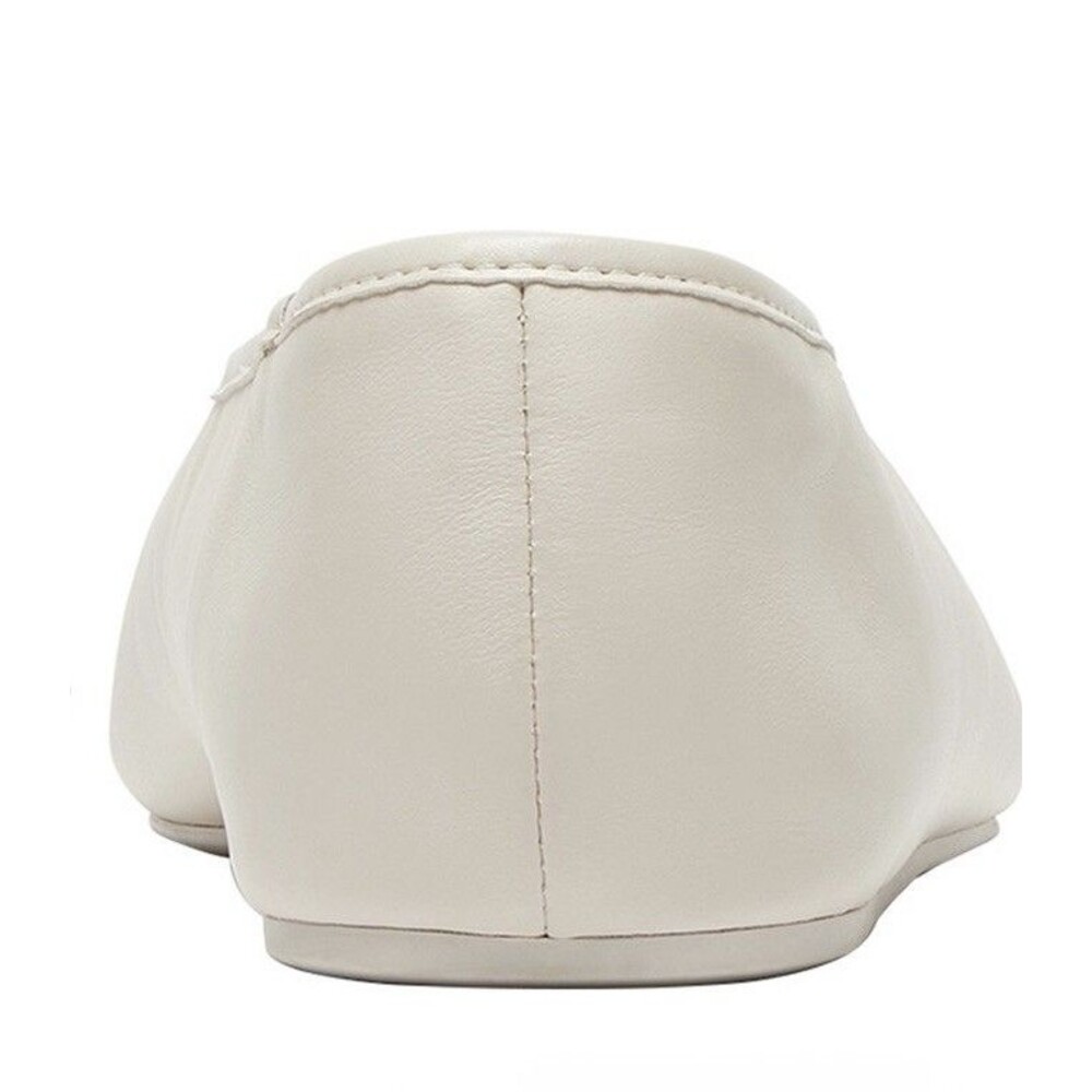 Women's COACH Houston Leather Ballet Flats Chalk Size 7 White - Picture 4 of 4